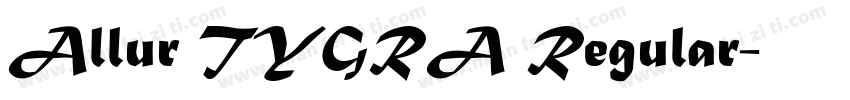 Allur TYGRA Regular字体转换